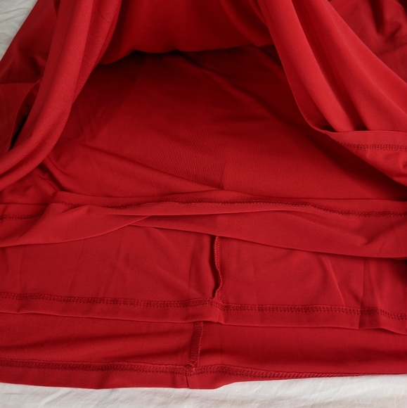 ☀️LAUREN Ralph Lauren NWT cold shoulder dress 8 red - Picture 8 of 17